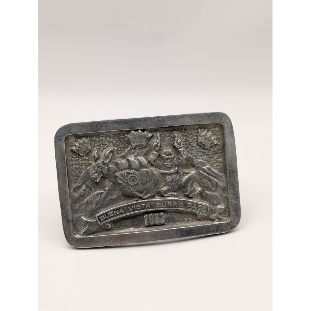 1982 Buena Vista Burro Race Wyoming Studio Belt Buckle Unisex OS